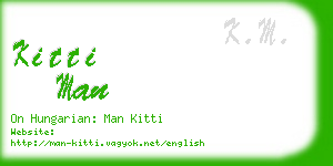 kitti man business card
